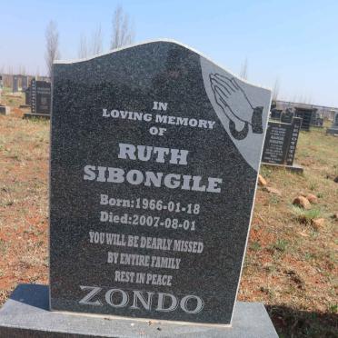 ZONDO Ruth Sibongile 1966-2007 