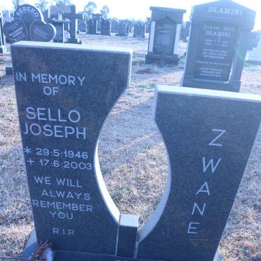 ZWANE Sello Joseph 1946-2003