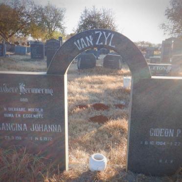 ZYL Gideon P.J., van 1904-1998 &amp; Francina Johanna 1911-1972