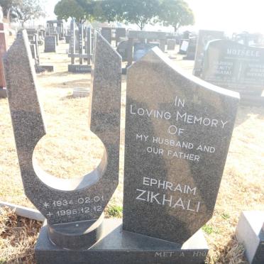 ZIKHALI Ephraim 1934-1996