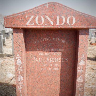 ZONDO Jiji Andries 1947-1998