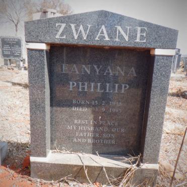 ZWANE Fanyana Phillip 1938-1995