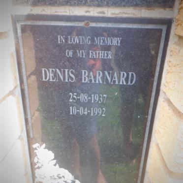 BARNARD Denis 1937-1992 