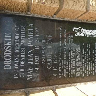 DRODSKIE May Jean Pamela 1933-1997 :: DRODSKIE Carol Rene 1959-