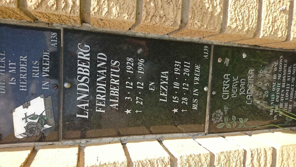 LANDSBERG Ferdinand Albertus 1928-1996 &amp; Lezyja 1931-2011
