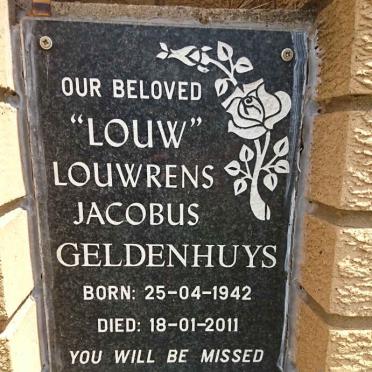 GELDENHUYS Louwrens Jacobus 1942-2011 