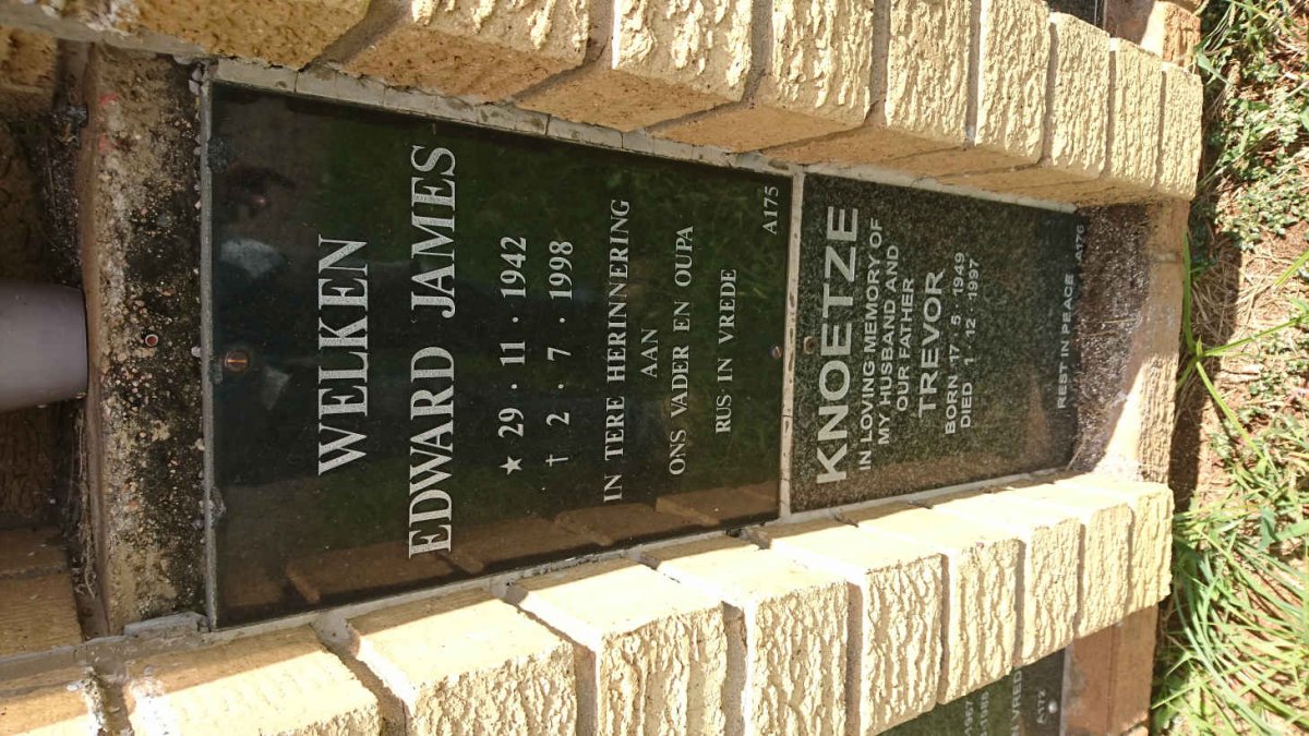 WELKEN Edward James 1942-1998