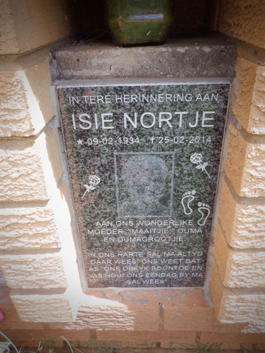 NORTJE Isie 1934-2014 