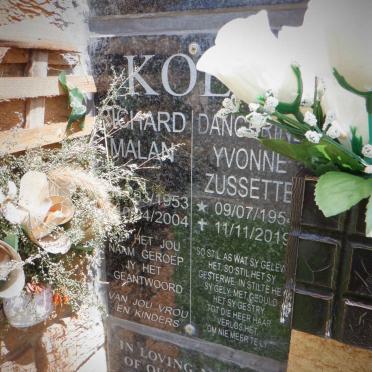 KO? Richard Malan 1953-2004 &amp; Yvonne Zussette 1954-2019