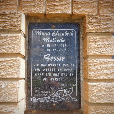 MALHERBE Maria Elizabeth 1945-2004 