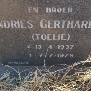 ? Andries Gerthardus 1937-1978