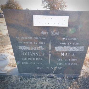 ? Johannes 1923-1974 &amp; Mala 1925-1993