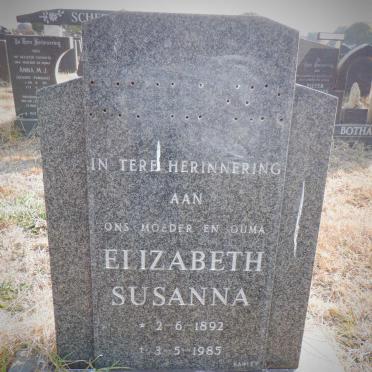 ? Elizabeth Susanna 1892-1985