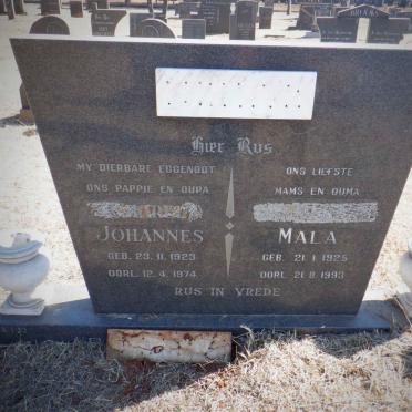 ? Charles Johannes 1923-1974 &amp; Mala 1925-1993