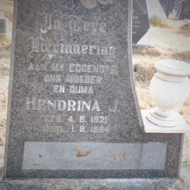? Hendrina J. 1921-1984
