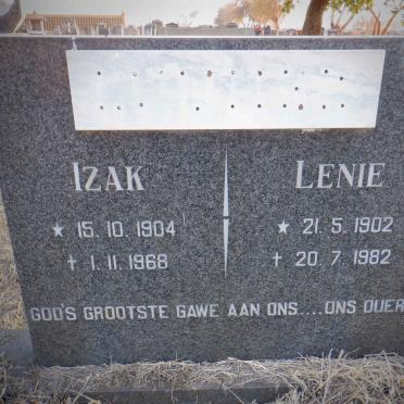 ? Izak 1904-1968 &amp; Lenie 1902-1982