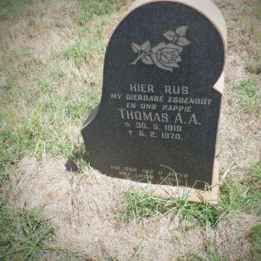 ? Thomas A.A. 1918-1970