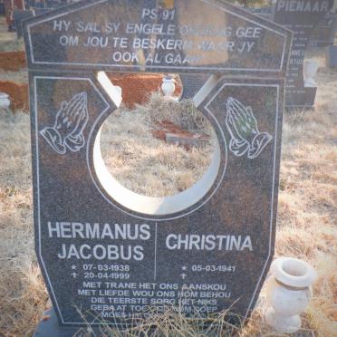 ? Hermanus Jacobus 1938-1999 &amp; Christina 1941-