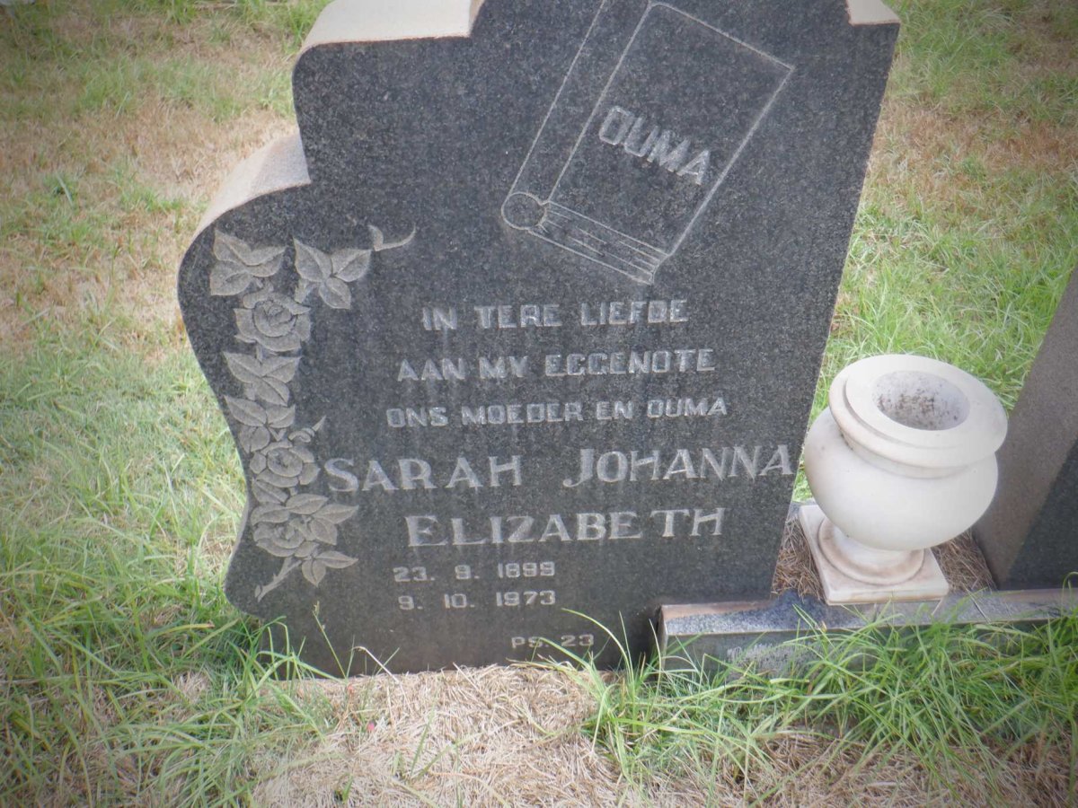 ? Cornelius Johannes 1889-1976 &amp; Sarah Johanna Elizabeth 1898-1973