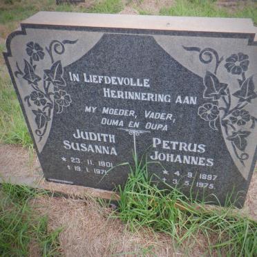 ? Petrus Johannes 1897-1975 &amp; Judith Susanna 1901-1971