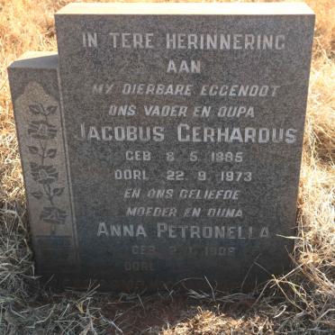 ? Jacobus Gerhardus 1895-1973 &amp; Anna Petronella 1906-