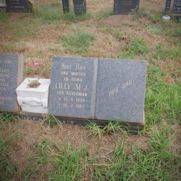 ? Joseph 1931-1972 &amp; Lilly M.J. ACKERMAN 1939-1982