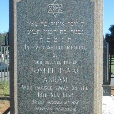 ABRAM Joseph Isaac -1952