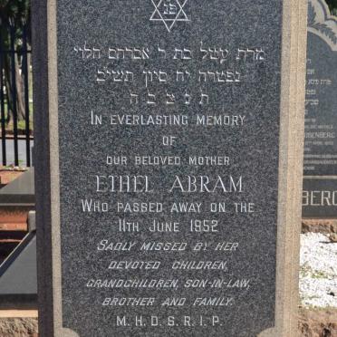 ABRAM Ethel -1952