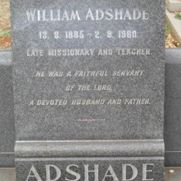 ADSHADE William 1885-1960