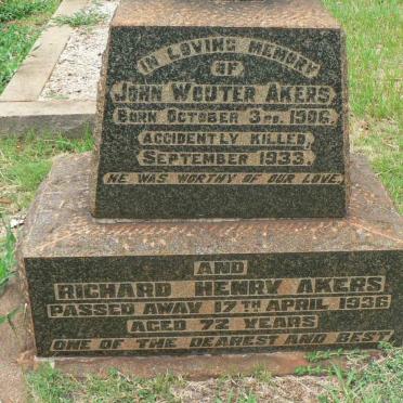 AKERS Richard Henry -1936 :: AKERS John Wouter 1906-1933
