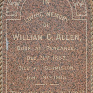 ALLEN William C. 1883-1905