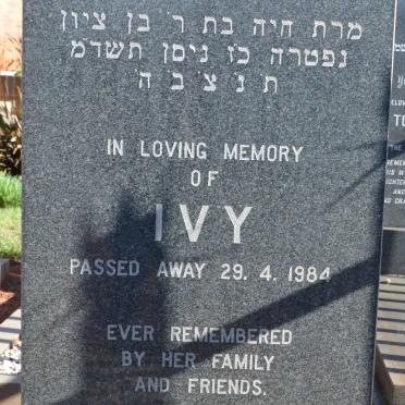 ALPERT Ivy -1984
