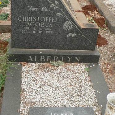 ALBERTYN Christoffel Jacobus 1915-1966 :: ALBERTYN Irma 1953-1977 _1
