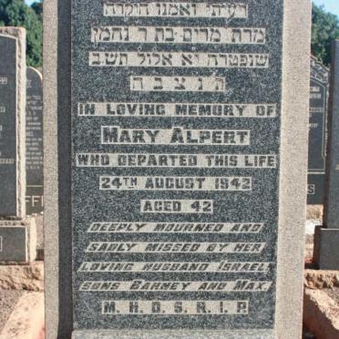 ALPERT Mary -1943
