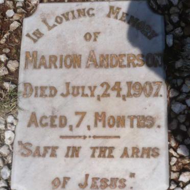 ANDERSON Marion -1907