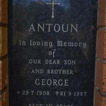 ANTOUN George 1958-1987