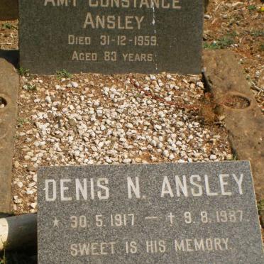 ANSLEY Amy Constance -1959 :: ANSLEY Denis N. 1917-1987