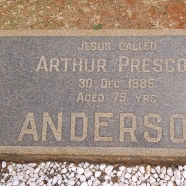 ANDERSON Arthur Prescot -1985