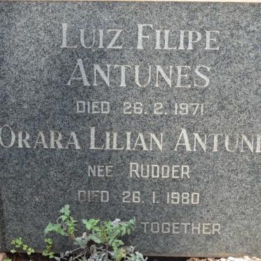 ANTUNES Luiz Filipe -1971 &amp; Orara Lilian RUDDER -1980