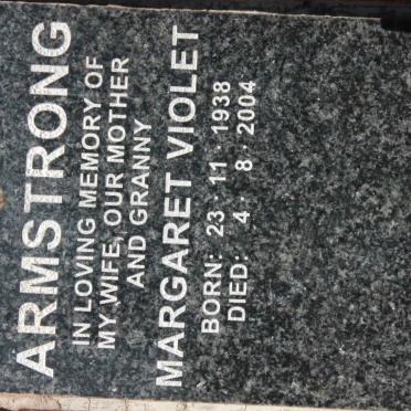 ARMSTRONG Margaret Violet 1938-2004