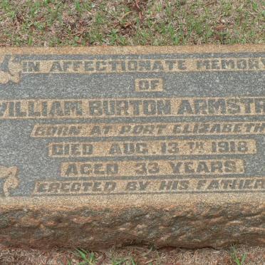 ARMSTRONG William Burton -1918