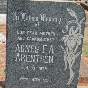 ARENTSEN August -1972 &amp; Agnes F.A. -1978