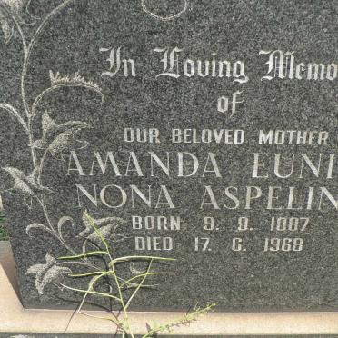 ASPELING Amanda Eunice Nona 1887-1968