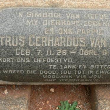 ASWEGEN Petrus Gerhardus, van 1926-1958