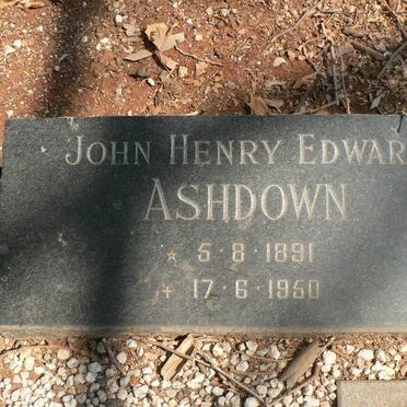 ASHDOWN John Henry Edward 1891-1950