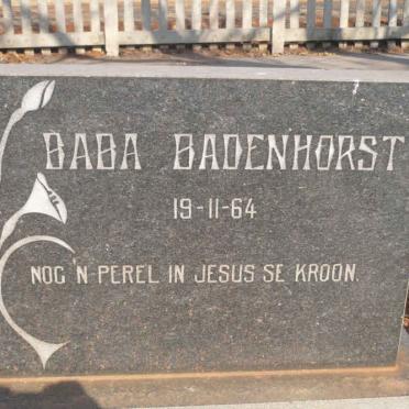 BADENHORST Baba -1964