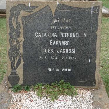 BARNARD Catarina Petronella nee JACOBS 1873-1957