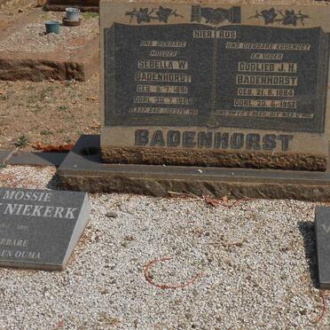 BADENHORST Godlieb J.H. 1884-1952 &amp; Sebella W. 1891-1966 :: VAN NIEKERK Mossie 1913-1995 :: VAN NIEKERK Chris 1908-1988