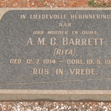 BARRETT A.M.C. 1914-1968