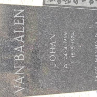 BAALEN Johan, van 1969-1974